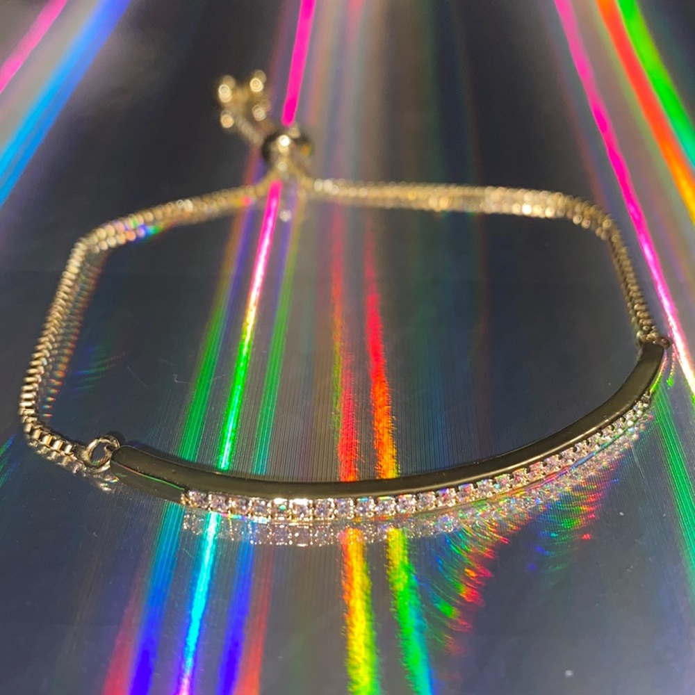 NWOT CZ adjustable bracelet